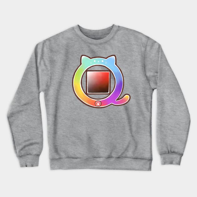 cat color wheel Crewneck Sweatshirt by mushopea